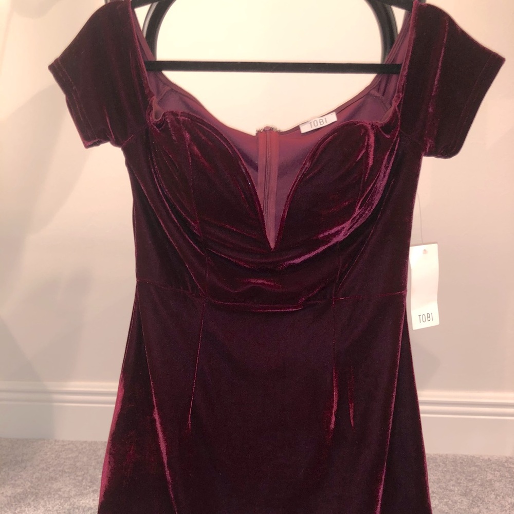 Velvet tobi dress